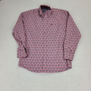 Wrangler George Strait Button Up Shirt Mens S Multicolor‎ Longsleeve